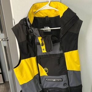 The North Face Steep Tech Vest in Yellow, Black, and Gray
